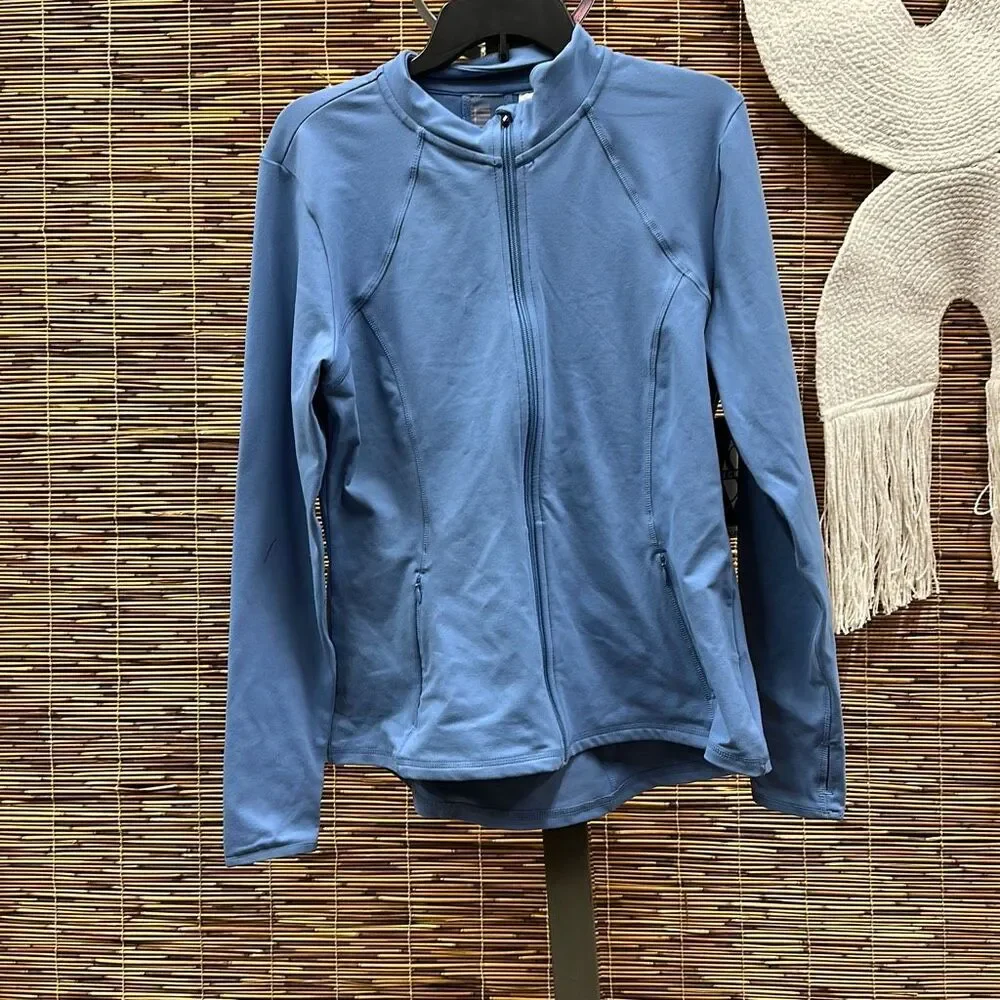 Skechers Go Apparel Go Flex Mesh Jacket in Serenity Blue Size XL (Women's 42-43. - Picture 2 of 3